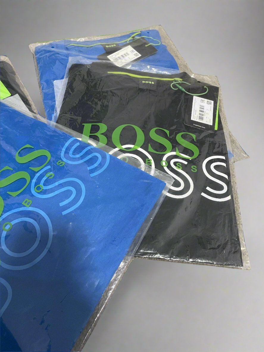 BOSS T-Shirt Men's Cotton Casual Blue