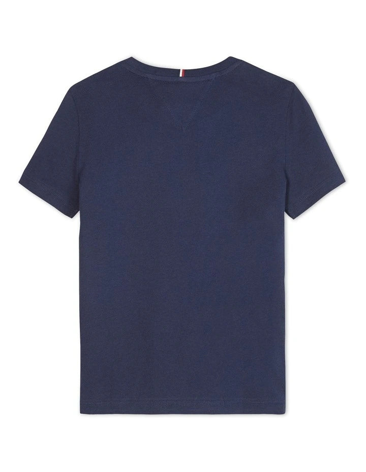 Core Tommy Logo Tee in Navy / Black